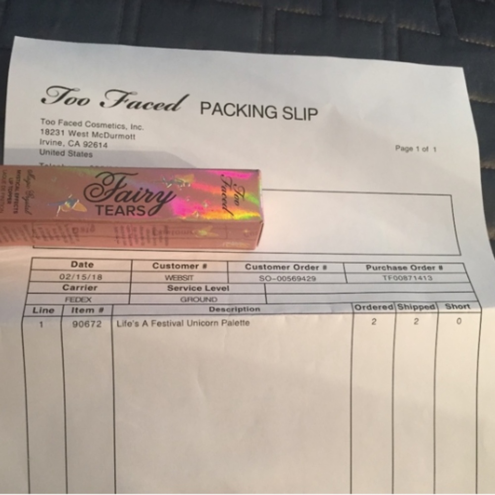 1 LEFT! TOO FACED LIFES A FESTIVAL SHADOW PALETTE - Picture 6 of 6
